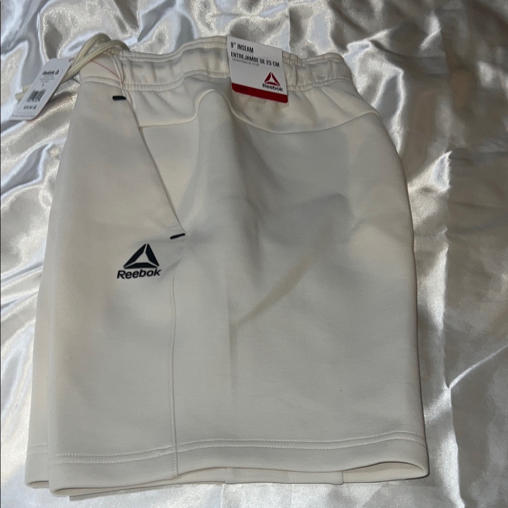Reebok White Athletic Shorts
